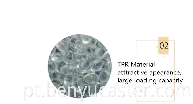 Gray Tpr Caster Wheel